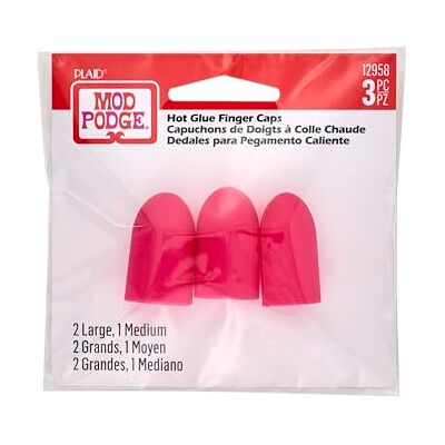 Mod Podge Plaid: Craft Gummi Finger Caps-2 Große und 1 Medium Mod Podge Plaid: Craft Gummi Finger Caps-2 Große und 1 Medium