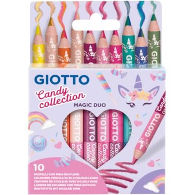 GIOTTO Magic Duo zweifarbige Farbstifte Candy Collection, 10 Stück GIOTTO Magic Duo zweifarbige Farbstifte Candy Collection, 10 Stück