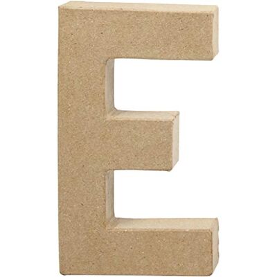 Creativ - E - beige - 20 cm - Papiermaché Buchstabe Creativ - E - beige - 20 cm - Papiermaché Buchstabe