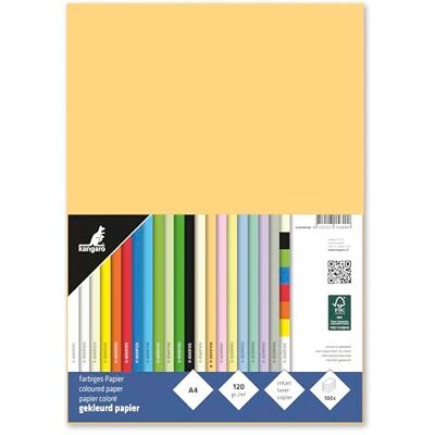 Kangaro Tonpapier Dunkel Chamois DIN A4-120g/m² FSC mix – 100 pack Briefpapier Bastelpapier DIY Kangaro Tonpapier Dunkel Chamois DIN A4-120g/m² FSC mix – 100 pack Briefpapier Bastelpapier DIY