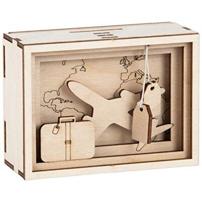 Rayher DIY Geldgeschenk Verpackung "Journey" für Reise und Urlaub, 3D aus Holz zum Gestalten Geschenkbox, 12-teilig, 11,5x8,5x5cm, Box 1Set, FSC Mix Credit, 62920505, Natur Rayher DIY Geldgeschenk Verpackung "Journey" für Reise und Urlaub, 3D aus Holz zum Gestalten Geschenkbox, 12-teilig, 11,5x8,5x5cm, Box 1Set, FSC Mix Credit, 62920505, Natur