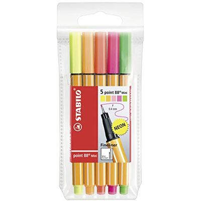 STABILO Point 88 Mini Fineliner - 3 Farbvarianten - Produkttyp: Fineliner STABILO Point 88 Mini Fineliner - 3 Farbvarianten - Produkttyp: Fineliner