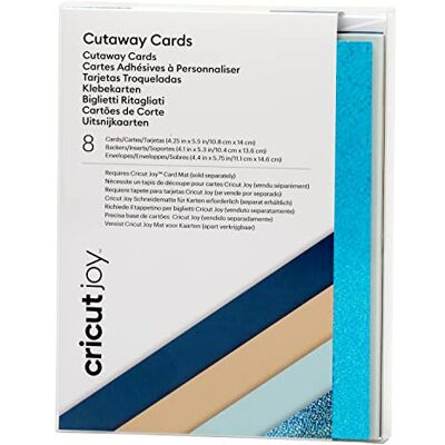 Cricut Joy Cutaway -Karten Marina 10,8 cm x 14 cm (4,25 "x 5,5") 8-Pack Zur Verwendung mit Freude Cricut Joy Cutaway -Karten Marina 10,8 cm x 14 cm (4,25 "x 5,5") 8-Pack Zur Verwendung mit Freude