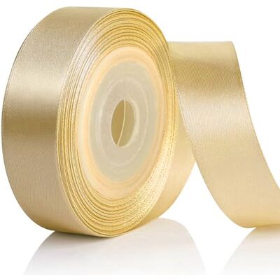 AiQInu Satinband Gold,25mm 22 Meters Satin Dekoband Gold Präsent Geschenkband breit, Stoffband für Kleid Hochzeit, Geburtstag Geschenke,Satin Dekoband, Deko Band Geschenkverpackung AiQInu Satinband Gold,25mm 22 Meters Satin Dekoband Gold Präsent Geschenkband breit, Stoffband für Kleid Hochzeit, Geburtstag Geschenke,Satin Dekoband, Deko Band Geschenkverpackung
