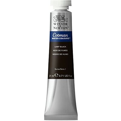 Winsor & Newton 0308337 Cotman Aquarellfarbe mit ausgezeichneter Transparenz, Farbkraft und Verarbeitungseigenschaften, Wasserfarbe 21ml Tube Lampenschwarz Winsor & Newton 0308337 Cotman Aquarellfarbe mit ausgezeichneter Transparenz, Farbkraft und Verarbeitungseigenschaften, Wasserfarbe 21ml Tube Lampenschwarz