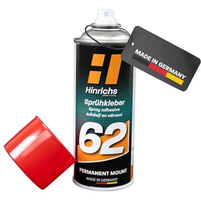 Hinrichs Sprühkleber 400ml extra stark & wasserfest Kleber für Dachhimmel, Stoff, Kunststoff, Papier, Pappe, Styropor, Metall uvm. Heimwerken, Handwerk & Auto Klebespray transparent Hinrichs Sprühkleber 400ml extra stark & wasserfest Kleber für Dachhimmel, Stoff, Kunststoff, Papier, Pappe, Styropor, Metall uvm. Heimwerken, Handwerk & Auto Klebespray transparent