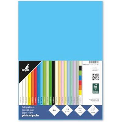 Kangaro Tonpapier Azurblau DIN A4-120g/m² FSC mix – 100 pack Briefpapier Bastelpapier DIY Kangaro Tonpapier Azurblau DIN A4-120g/m² FSC mix – 100 pack Briefpapier Bastelpapier DIY