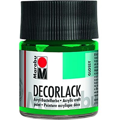 Marabu 11300005067 Decorlack Acryl Saftgrün 067, 50 ml, hochglänzender Acryllack auf Wasserbasis, wetterfest, speichelfest, zum Malen, Schablonieren und für Serviettentechnik Marabu 11300005067 Decorlack Acryl Saftgrün 067, 50 ml, hochglänzender Acryllack auf Wasserbasis, wetterfest, speichelfest, zum Malen, Schablonieren und für Serviettentechnik