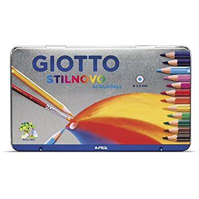 GIOTTO STILNOVO ACQUARELL Metalletui 12 Stück GIOTTO STILNOVO ACQUARELL Metalletui 12 Stück