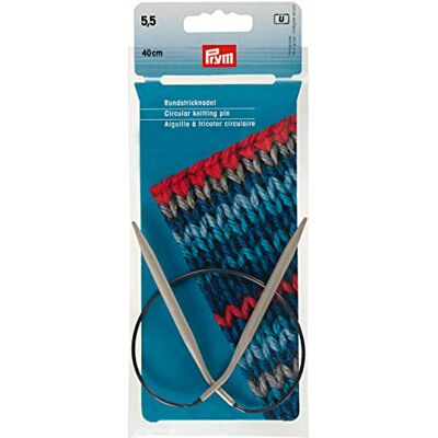 Prym 211360 Rundstricknadeln ALU 40 cm 5,50 mm grau Prym 211360 Rundstricknadeln ALU 40 cm 5,50 mm grau