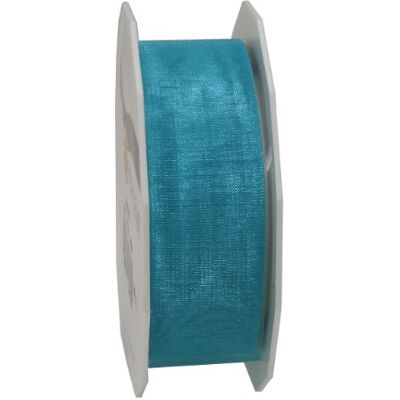 PRÄSENT C.E. Pattberg Sheer Organzaband türkis, 25 m Geschenkband zum Einpacken von Geschenken, 25 mm Breite, Zubehör zum Dekorieren & Basteln, Dekoband PRÄSENT C.E. Pattberg Sheer Organzaband türkis, 25 m Geschenkband zum Einpacken von Geschenken, 25 mm Breite, Zubehör zum Dekorieren & Basteln, Dekoband