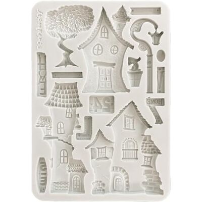 Stamperia Silicon Mould A5 for Scrapbooks, Bullet Journals and More, Non-Stick Surface, Suitable for Air-Dry Clay, Resin and More, Perfect for Crafts and Gifting (Furry Friends, Houses) Stamperia Silicon Mould A5 for Scrapbooks, Bullet Journals and More, Non-Stick Surface, Suitable for Air-Dry Clay, Resin and More, Perfect for Crafts and Gifting (Furry Friends, Houses)