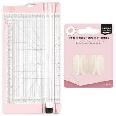 Creative Papierschneider mit Falzbrett Rosa 15,2 x 30,5 cm 2-in-1 Schneidemaschine für Scrapbooking, Karten Basteln und Papierprojekte Inklusive 2 Ersatzklingen – Sicher Gestaltet Creative Papierschneider mit Falzbrett Rosa 15,2 x 30,5 cm 2-in-1 Schneidemaschine für Scrapbooking, Karten Basteln und Papierprojekte Inklusive 2 Ersatzklingen – Sicher Gestaltet