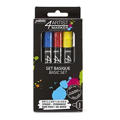 PEBEO "4artist Basic Farben, Sortiert, 4 mm, Set von 5 PEBEO "4artist Basic Farben, Sortiert, 4 mm, Set von 5