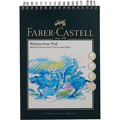 Faber-Castell Art & Graphic Spiralbindung Aquarellblock, A5 300 g / m² Block mit 10 Bögen Faber-Castell Art & Graphic Spiralbindung Aquarellblock, A5 300 g / m² Block mit 10 Bögen
