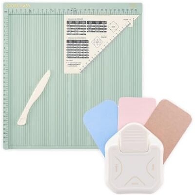 Creative Bastelset Falzbrett Score Easy 30,5 x 30,5 cm und 3-in-1 Eckenstanzer 4, 7, 10 mm – Ideal für Karten Basteln, Scrapbooking und Geschenkboxen Scrapbooking Zubehör Creative Bastelset Falzbrett Score Easy 30,5 x 30,5 cm und 3-in-1 Eckenstanzer 4, 7, 10 mm – Ideal für Karten Basteln, Scrapbooking und Geschenkboxen Scrapbooking Zubehör