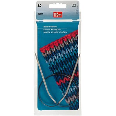 Prym 211230 Rundstricknadeln ALU 40 cm 3,00 mm grau Prym 211230 Rundstricknadeln ALU 40 cm 3,00 mm grau