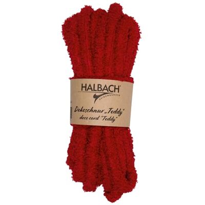 Halbach Seidenbänder Handstrickwolle aus Teddystoff Breite: 15mm Länge: 8 m Chunky Kuschelwolle Wolle zum Stricken und Häkeln Farbe: rot Halbach Seidenbänder Handstrickwolle aus Teddystoff Breite: 15mm Länge: 8 m Chunky Kuschelwolle Wolle zum Stricken und Häkeln Farbe: rot