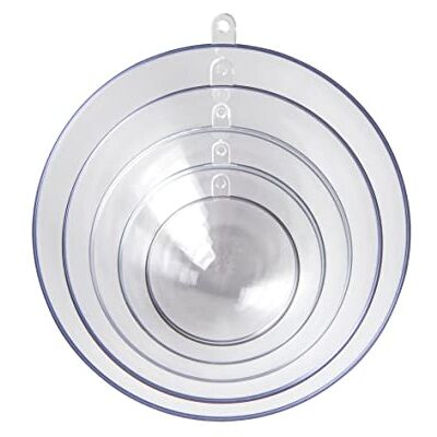 Rayher Gießformen Schalen L, Set 5 Halbkugeln, 6 – 14 cm, Material Acryl, zum Ausgießen mit Kreativ-Beton, Raysin-Gießpulver, Betongießform, 36120000 Rayher Gießformen Schalen L, Set 5 Halbkugeln, 6 – 14 cm, Material Acryl, zum Ausgießen mit Kreativ-Beton, Raysin-Gießpulver, Betongießform, 36120000