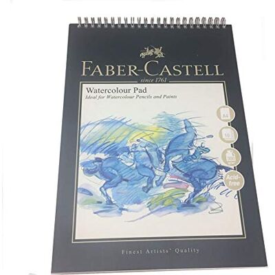 Faber-Castell Art & Graphic Spiralbindung Aquarellblock, A4 300 g / qm Block mit 10 Bögen Faber-Castell Art & Graphic Spiralbindung Aquarellblock, A4 300 g / qm Block mit 10 Bögen