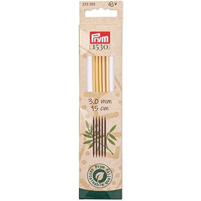 Prym 222202 Strumpfstricknadeln 1530, 15 cm, 3 mm, Holzfarben Prym 222202 Strumpfstricknadeln 1530, 15 cm, 3 mm, Holzfarben