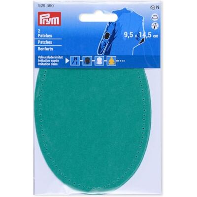 Prym 929390 Patches Velourslederimitat, aufbügelbar, 9,5 x 14,5 cm, mint Prym 929390 Patches Velourslederimitat, aufbügelbar, 9,5 x 14,5 cm, mint