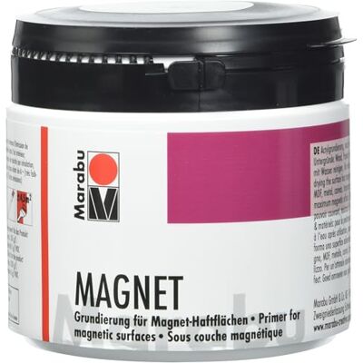 Marabu 12740043815 Magnetfarbe, Acrylgrundierung für magnetische Flächen, 475 ml grau, nach Trocknung übermalbar, speichelecht, wasserfest und lichtecht, für ca. 1,58 m² Marabu 12740043815 Magnetfarbe, Acrylgrundierung für magnetische Flächen, 475 ml grau, nach Trocknung übermalbar, speichelecht, wasserfest und lichtecht, für ca. 1,58 m²