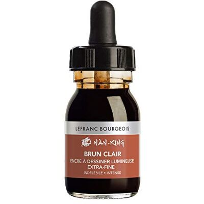 Lefranc Bourgeois 301281 Nan King Zeichentusche & Kalligrafietusche Hellbraun 30 ml, Pigmentiert, lichtbeständig, für Zeichnen & Skizzen Lefranc Bourgeois 301281 Nan King Zeichentusche & Kalligrafietusche Hellbraun 30 ml, Pigmentiert, lichtbeständig, für Zeichnen & Skizzen