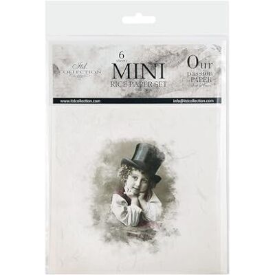 ITD Collection Mini Reispapier Kreatives Set 14,8 x 14,8 cm (6 Blätter), Decoupage Reispapiere für Basteln, Papier zum Dekoration, Mehrfarbig (RSM021), Retro stripes II ITD Collection Mini Reispapier Kreatives Set 14,8 x 14,8 cm (6 Blätter), Decoupage Reispapiere für Basteln, Papier zum Dekoration, Mehrfarbig (RSM021), Retro stripes II