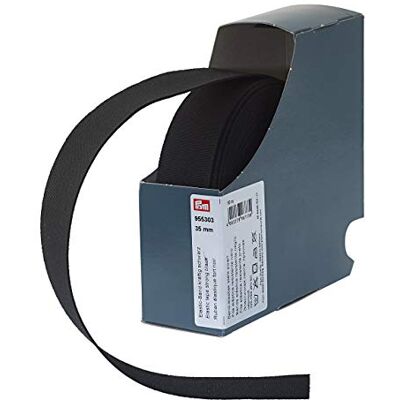 Prym 955303 Elastic-Band kräftig 35 mm schwarz, 72Prozent PES 28Prozent ED Prym 955303 Elastic-Band kräftig 35 mm schwarz, 72Prozent PES 28Prozent ED