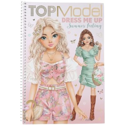 Depesche 13833 TOPModel Summer Feeling Dress Me Up Stickerbuch mit 24 Seiten Model Motiven zum Verzieren, inkl. 7 Seiten Accessoire Sticker Depesche 13833 TOPModel Summer Feeling Dress Me Up Stickerbuch mit 24 Seiten Model Motiven zum Verzieren, inkl. 7 Seiten Accessoire Sticker