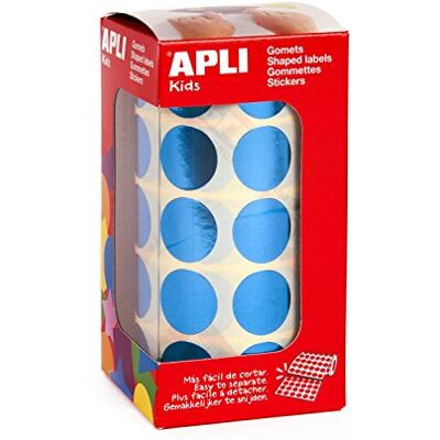 APLI Kids 12048-1770 Stück runde Aufkleber blau metallic Ø 20 mm APLI Kids 12048-1770 Stück runde Aufkleber blau metallic Ø 20 mm