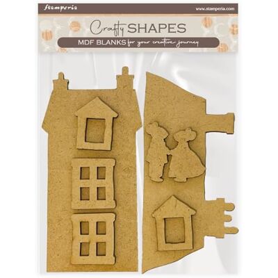 Stamperia Crafty Shapes for Scrapbooks, Albums, Cards, Bullet Journals and More, Decorate with Papers and Paint, Perfect for Hobbies, Crafts, and Gifting (Family, House and Mice) Stamperia Crafty Shapes for Scrapbooks, Albums, Cards, Bullet Journals and More, Decorate with Papers and Paint, Perfect for Hobbies, Crafts, and Gifting (Family, House and Mice)
