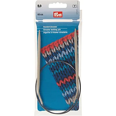 Prym 211292 Rundstricknadeln ALU 60 cm 5,00 mm grau Prym 211292 Rundstricknadeln ALU 60 cm 5,00 mm grau