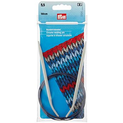 Prym 211366 Rundstricknadeln ALU 100 cm 5,50 mm grau Prym 211366 Rundstricknadeln ALU 100 cm 5,50 mm grau