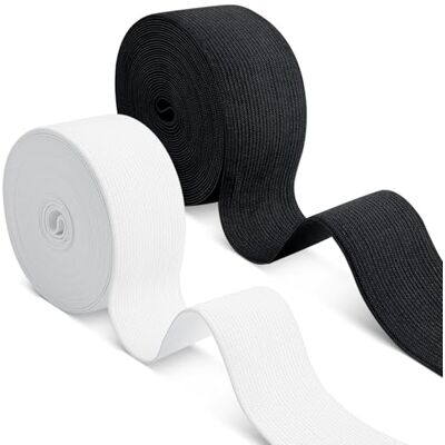 Romon Gummiband Breit Nähen, 40mm × 10m Gummibänder Nähen, 2 Stück Elastisches Band Gummizug Schwarz Weiß für Hosengummi DIY Handwerk Stoffe zum Nähen Nicht Leicht Verformbar Elastisches Farbband Romon Gummiband Breit Nähen, 40mm × 10m Gummibänder Nähen, 2 Stück Elastisches Band Gummizug Schwarz Weiß für Hosengummi DIY Handwerk Stoffe zum Nähen Nicht Leicht Verformbar Elastisches Farbband