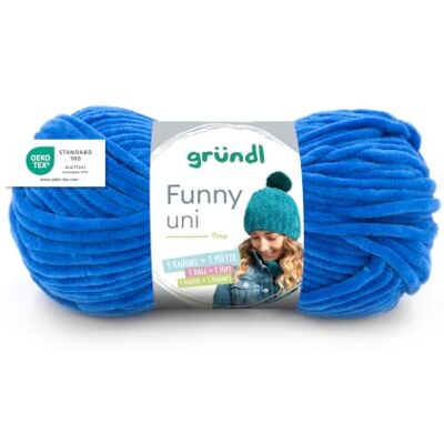 Gründl Wolle Funny uni Chenille Wolle 1 Knäuel 100 g, Royalblau dicke weiche Chenille Wolle zum Häkeln Kuschelig und hautfreundlich 100 % Polyester 100 g / 120 m Nadelstärke 5 6 Gründl Wolle Funny uni Chenille Wolle 1 Knäuel 100 g, Royalblau dicke weiche Chenille Wolle zum Häkeln Kuschelig und hautfreundlich 100 % Polyester 100 g / 120 m Nadelstärke 5 6