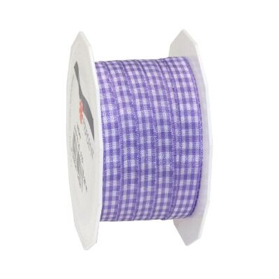 PRÄSENT Vichy Geschenkband Lavendel/weiß, 20 m Dekoband zum Verzieren & Basteln, 10 mm Breite, Kariertes Band für Bunte Dekos & Geschenkverpackungen, zu feierlichen Anlässen PRÄSENT Vichy Geschenkband Lavendel/weiß, 20 m Dekoband zum Verzieren & Basteln, 10 mm Breite, Kariertes Band für Bunte Dekos & Geschenkverpackungen, zu feierlichen Anlässen