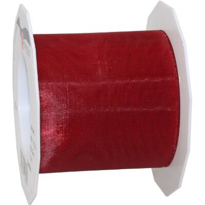PRÄSENT C.E. Pattberg Sheer Organzaband rubinrot, 25 m Geschenkband zum Einpacken von Geschenken, 72 mm Breite, Zubehör zum Dekorieren & Basteln, Dekoband PRÄSENT C.E. Pattberg Sheer Organzaband rubinrot, 25 m Geschenkband zum Einpacken von Geschenken, 72 mm Breite, Zubehör zum Dekorieren & Basteln, Dekoband