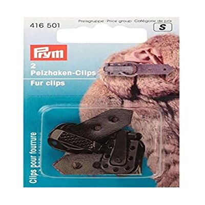 Prym 416501 Pelzhaken-Clips braun Prym 416501 Pelzhaken-Clips braun
