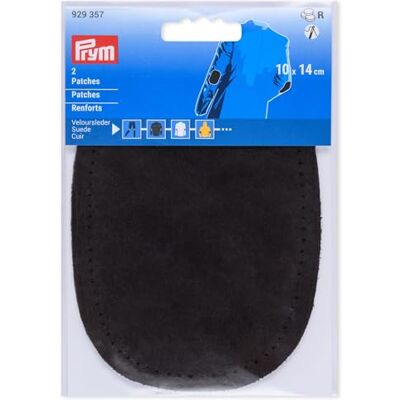 Prym 929357 Patches Veloursleder, zum Aufnähen, 10 x 14cm, braun Prym 929357 Patches Veloursleder, zum Aufnähen, 10 x 14cm, braun