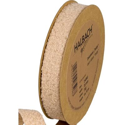 Halbach Seidenbänder Teddy Stoff Dekoband Breite: 20mm Länge: 10m Kunstfell-Band zum basteln und nähen Farbe: natur Halbach Seidenbänder Teddy Stoff Dekoband Breite: 20mm Länge: 10m Kunstfell-Band zum basteln und nähen Farbe: natur