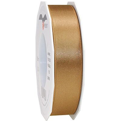 PRÄSENT C.E. Pattberg Satin Gold, 25 m Satinband zum Einpacken von Geschenken, 25 mm Breite, Geschenkband zum Dekorieren & Basteln, Dekoband, Anlass PRÄSENT C.E. Pattberg Satin Gold, 25 m Satinband zum Einpacken von Geschenken, 25 mm Breite, Geschenkband zum Dekorieren & Basteln, Dekoband, Anlass