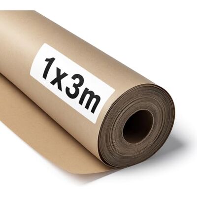 OFITURIA Naturbraunes Kraftpapier 70 g/m² – Rolle 1×3 m – 1 Rolle – Recyclingpapier für Verpackungen, Basteln und Dekoration – Reißfest – Geeignet für Acryl- und Ölfarben OFITURIA Naturbraunes Kraftpapier 70 g/m² – Rolle 1×3 m – 1 Rolle – Recyclingpapier für Verpackungen, Basteln und Dekoration – Reißfest – Geeignet für Acryl- und Ölfarben