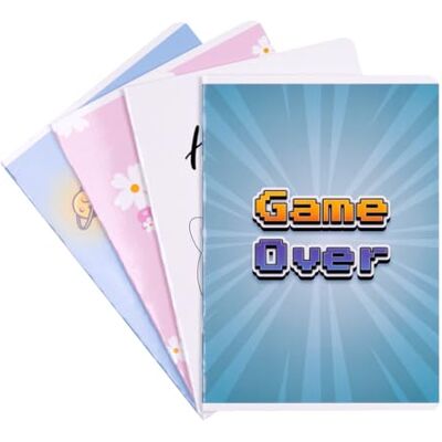 gimboo Schulheft/Format A5 16/16 Blatt Kariert/Mixed 20er Packung 20 Stück/Packung Motive Sortiert/für Kinder zur Einschulung für Grundschüler/Ohne Rand/Weiße Karten/Blau Kariert gimboo Schulheft/Format A5 16/16 Blatt Kariert/Mixed 20er Packung 20 Stück/Packung Motive Sortiert/für Kinder zur Einschulung für Grundschüler/Ohne Rand/Weiße Karten/Blau Kariert