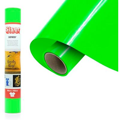 SISER ® EasyWeed® Fluo grün, 30cm x 1m, thermo-transferierbare Flexfolie zur Personalisierung von Stoffen, kreative Hobbys, zertifiziert nach VeganOk und Öko-Tex Standard 100 Klasse I SISER ® EasyWeed® Fluo grün, 30cm x 1m, thermo-transferierbare Flexfolie zur Personalisierung von Stoffen, kreative Hobbys, zertifiziert nach VeganOk und Öko-Tex Standard 100 Klasse I
