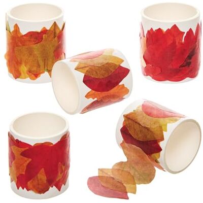 Baker Ross FN301 Autumn Leaves Selbstklebende Papierbastelbänder 5er Pack, Herbst Bastelbedarf Baker Ross FN301 Autumn Leaves Selbstklebende Papierbastelbänder 5er Pack, Herbst Bastelbedarf