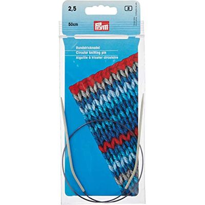 Prym 211216 Rundstricknadeln ALU 50 cm 2,50 mm grau Prym 211216 Rundstricknadeln ALU 50 cm 2,50 mm grau