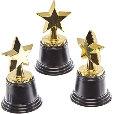 Baker Ross FN149 Stern Trophäen, 4er-Pack, Belohnungs Pokale für Spiele und Auszeichnungen für Kinder Baker Ross FN149 Stern Trophäen, 4er-Pack, Belohnungs Pokale für Spiele und Auszeichnungen für Kinder
