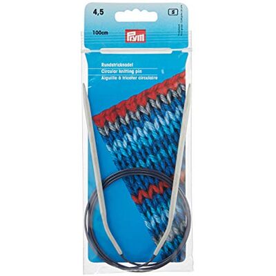Prym 211281 Rundstricknadeln ALU 100 cm 4,50 mm grau Prym 211281 Rundstricknadeln ALU 100 cm 4,50 mm grau